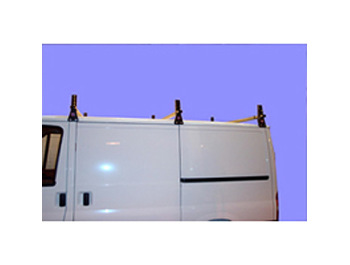 Heavy Duty St Steel Roof Bar With 5\" Brackets Ford Transit Flat